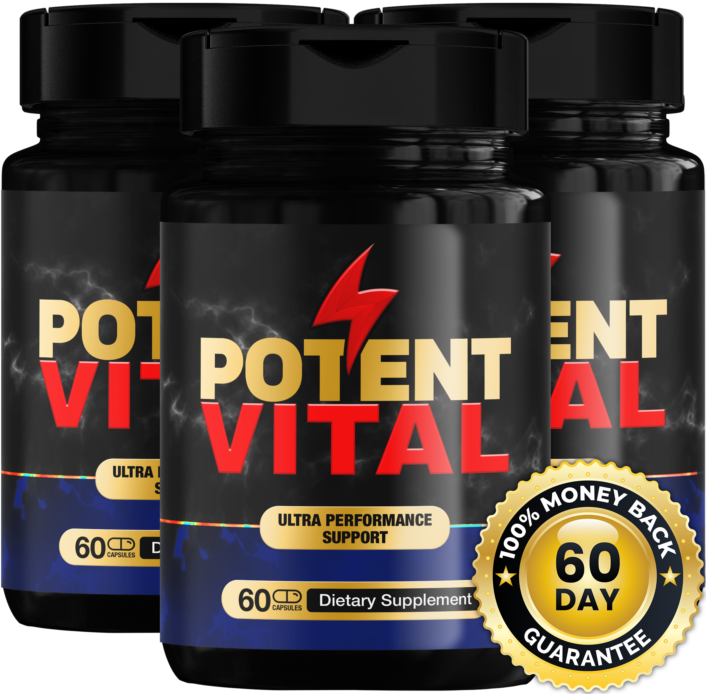 PotentVital 3 Bottles - Bundle Package