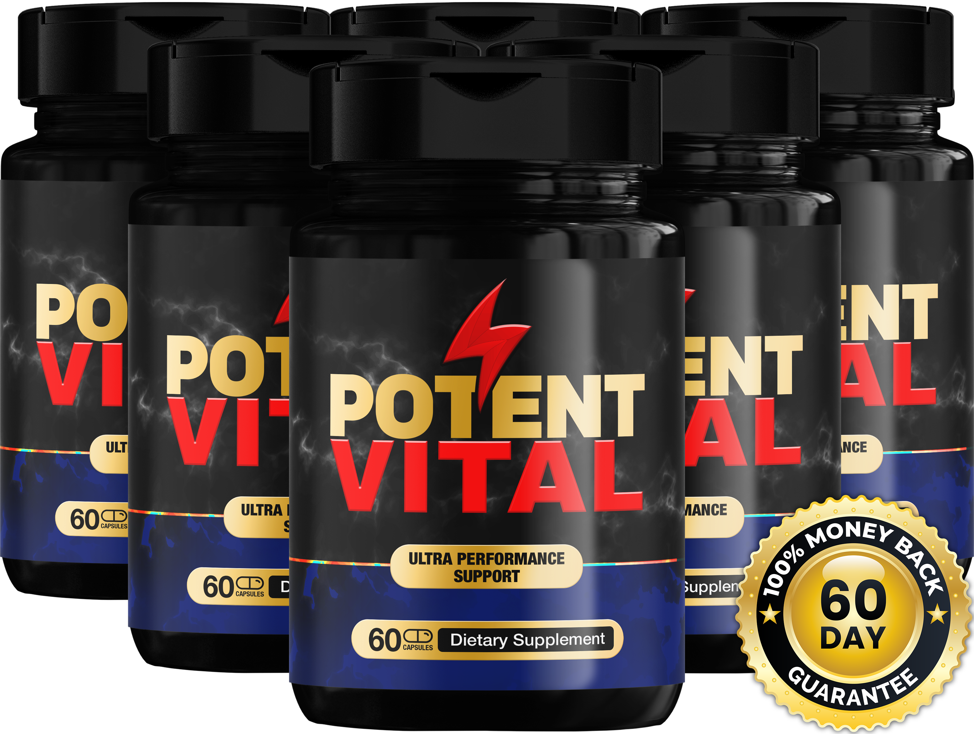PotentVital 6 Bottles - Best Value Package